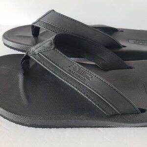 AIR BALANCE MEN'S FLIP FLOPS -BLACK-SIZE 12